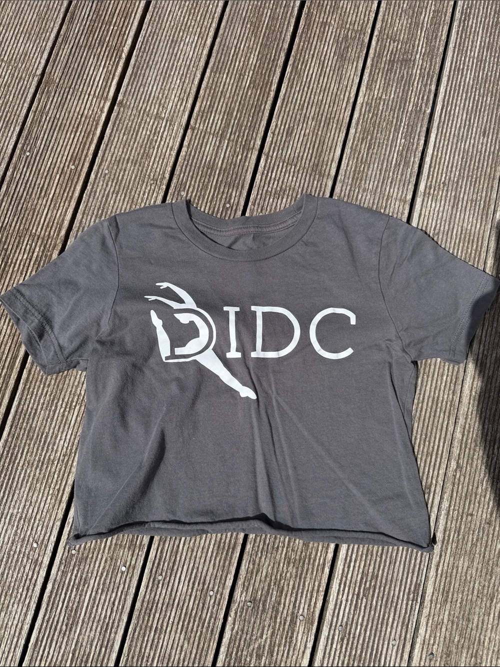 Kids Charcoal Gray Short Sleeve Logo Tee